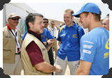 King meets WRC teams
(Click picture to see larger version in a pop-up window)